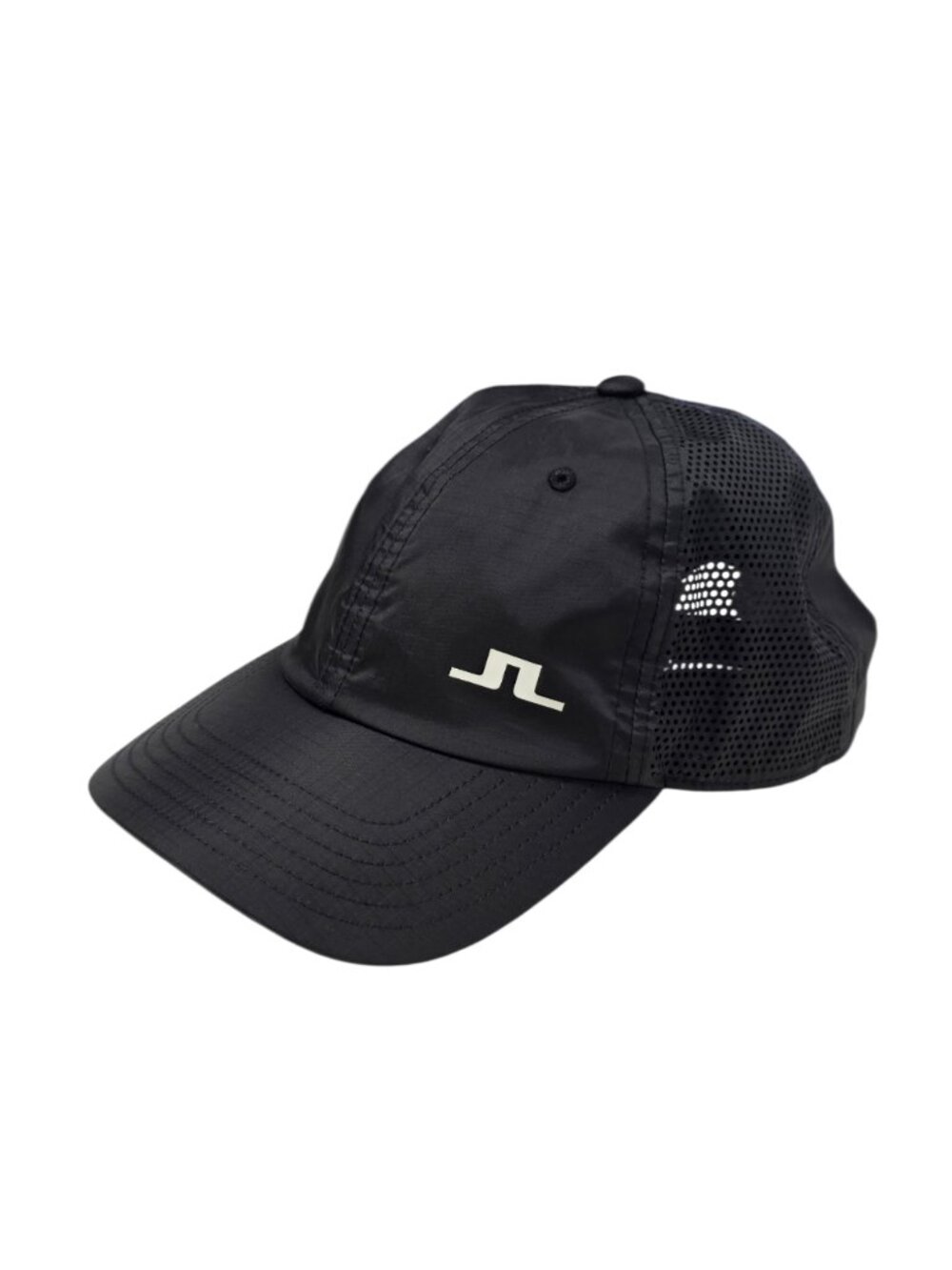 J. Lindeberg Carl Golf Cap, Black, Hat, Vented, Athletic, Outdoor, Nylon